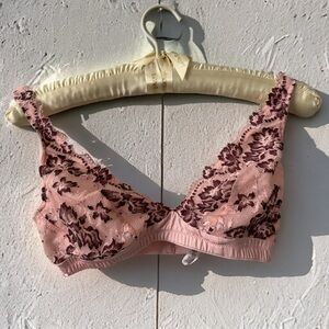 Cosabella Italy pink  lace bralette S